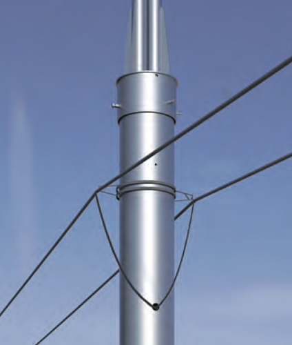 ТФ-2000-9 Опора контактной сети фланцевая трубчатая