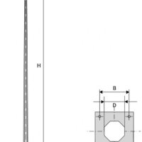 НФГ-14 Молниеотвод на базе опоры НФГ