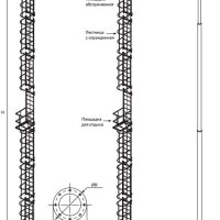 ВМОНТ-20 Высокомачтовая трубчатая опора со стационарной короной