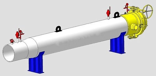 Камера запуска и приема средств очистки и диагностики Ду-250 мм