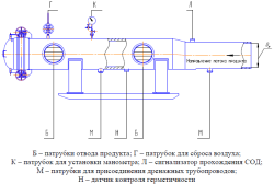 Камера запуска и приема средств очистки и диагностики Ду-800 мм