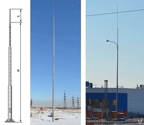 МОГК-31 Молниеотвод гранёный и трубчатый