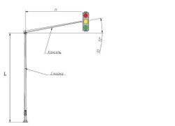 Стойка светофорная