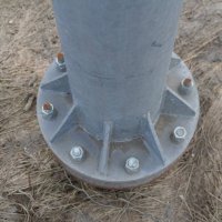 ТФ-2000-9 Опора контактной сети фланцевая трубчатая