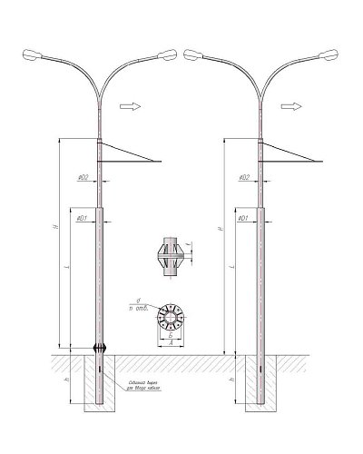 ОТ-12 Опора трубчатая