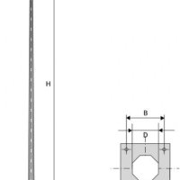 МОГК-31 Молниеотвод гранёный и трубчатый