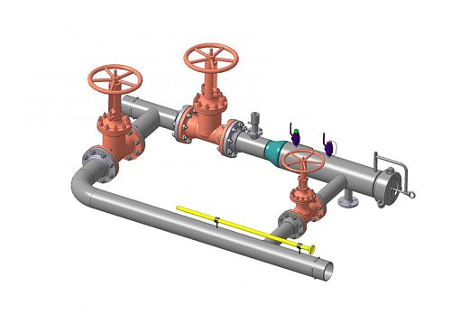 Камера запуска и приема средств очистки и диагностики Ду-250 мм