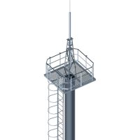 ВМОНТ Высокомачтовая трубчатая опора со стационарной короной