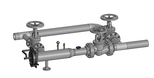 Камера запуска и приема средств очистки и диагностики Ду-250 мм