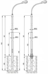 НФ-6 Опора несиловая трубчатая неразборная